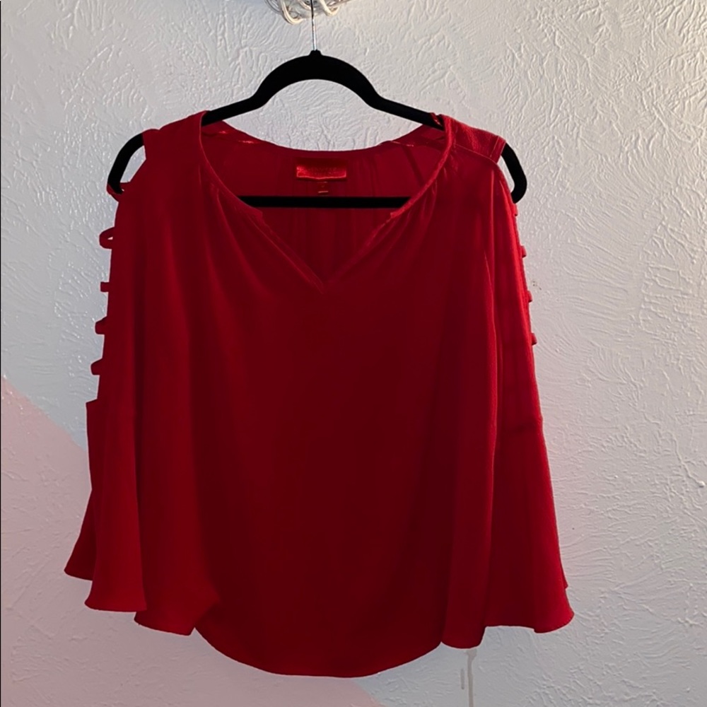 HOT PINK jenifer Lopez long sleeve blouse